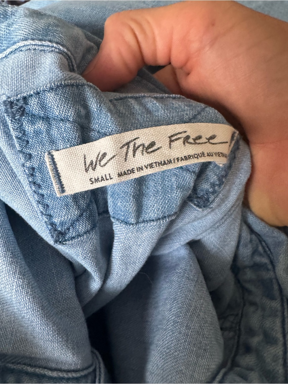 Free People Sammi Denim Mini Dress - Picture 4 of 4